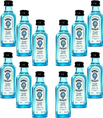 Produktbild von Bombay Sapphire Gin Minis - 12x 50ml (40% Vol)