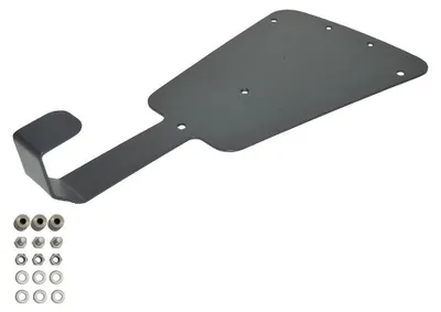 Produktbild von Wandhalterung Heidelberg, mit Kabelhalterung - Edelstahl anthrazit (RAL 7016)