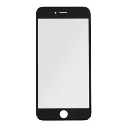 Produktbild von Displayglas für iPhone 6 Plus schwarz LCD Echtglas Displayschutz