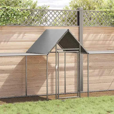 Immagine prodotto di vidaXL Pollaio 9x1x1,5 m Acciaio zincato