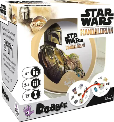 Produktbild von Asmodee Dobble Star Wars Mandalorian, Kartenspiel, 6 Jahr(e), 15 min