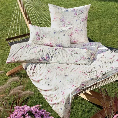 Produktbild von Janine Mako-Satin Bettwäsche Milano 45041-05 lilasalbei 135x200 cm + 80x80 cm