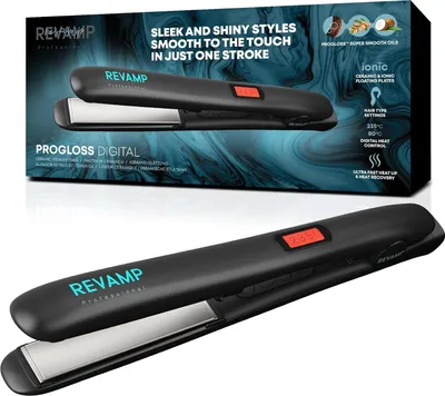 Produktbild von Glätteisen zum Locken & Glätten Professioneller Haarglätter Keramik-Beschichtung, mit Keramikbeschichtung, Ionenplatten für weniger Frizz 80-235°C