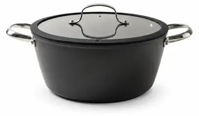 Image de Bavary Poêle à braiser sans 28 x 12,5 cm antiadhésive noire