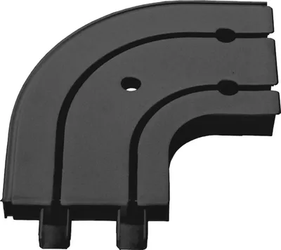 Produktbild von SN Deco - Rundbogen für Vorhangschiene SH 2, Paar, Schwarz, 2-Lauf