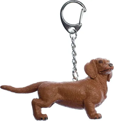 Produktbild von Dackel Schlüsselanhänger Miniblings Anhänger Hund Dachshund 75mm braun