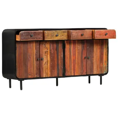 Image de vidaXL Buffet en vieux bois massif 140×35×76 cm