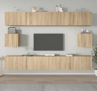 Produktbild von Möbel 6-tlg. TV-Schrank-Set Sonoma-Eiche Holzwerkstoff - TV-Schränke 3114368
