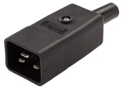 Obrázok produktu pre Sieťová zástrčka PremiumCord 230V/M 16A C20, IEC60320