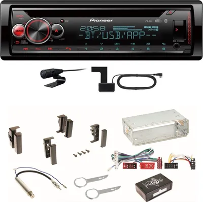 Produktbild von Pioneer DEH-S720DAB Bluetooth Digitalradio Einbauset für Audi A4 B5 A6 4B C4 A8