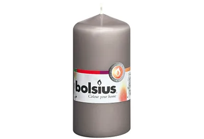Produktbild von Bolsius Stumpenkerze warmes Grau 120/58mm