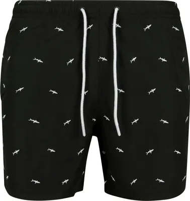 Produktbild von Urban Classics - Badeshorts für Herren TN1657 (4XL) (Schwarz/Weiß)