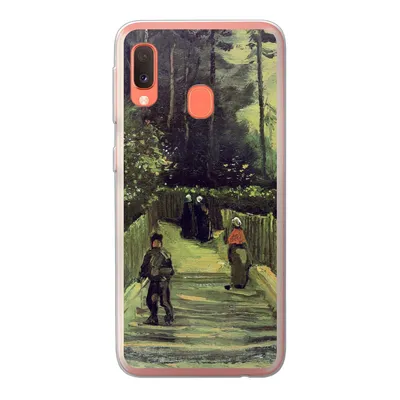 Produktbild von MuchoWow® Handyhülle Schutzhülle Hülle für Samsung Galaxy A20e Schräger Weg in Montmartre - Vincent van Gogh Silikon Softcase Handy Hülle - Abdeckung