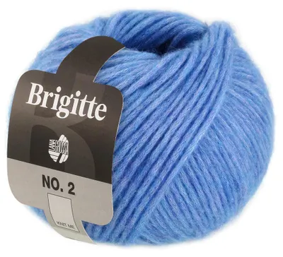 Produktbild von Lana Grossa BRIGITTE NO. 2 Wolle 50 g 140 m Alpaka Baumwolle Strickgarn Farbe 061 - Zartblau