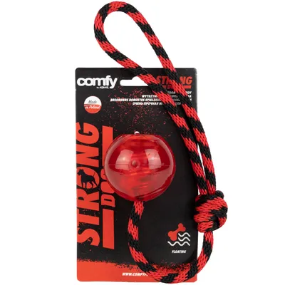 Produktbild von COMFY STRONG DOG Ball+Rope: Unzerstörbares Hundespielzeug | Robust & Sicher | Für starke Kiefer | Zahnpflege & Spielspaß