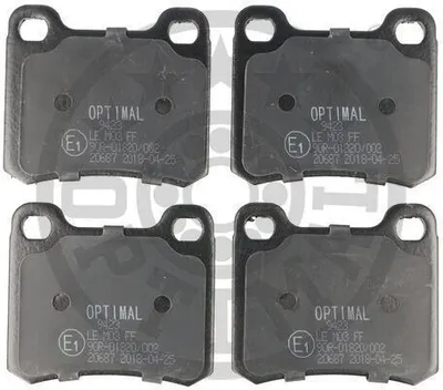 Produktbild von OPTIMAL Bremsbeläge Satz Hinten Bremsklötze passend für MERCEDES-BENZ 190 (W201) BP-09423