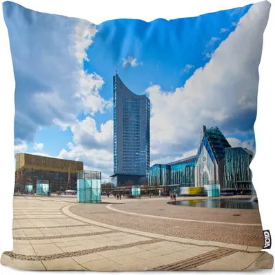 Produktbild von VOID Leipzig Augustusplatz Kissenbezug Kissenhülle Deko Outdoor Dekoration Garten Dekokissen