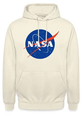 Produktbild von Spreadshirt NASA Classic Logo Uni Hoodie, L, Vanille-Milchshake
