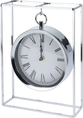 Produktbild von Tischuhr 19x25cm silber segnale