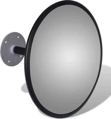 Produktbild von Cloris DesignMöbel Sicherheitsspiegel - Verkehrsspiegel Konvex Acryl Schwarz 30cm Indoor Schlichtes9169171