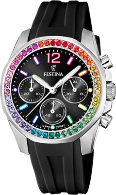 Produktbild von Festina PUR Damen Uhr Armbanduhr schwarz Casual D2UF20610/3