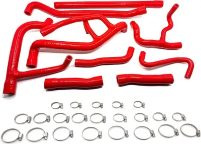 Produktbild von Kühlwasserschlauch Kit ROT Gew. Silikon für VW Bus T3 1.6 + 1.7l TD KY 1Y AAZ AF