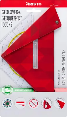 Produktbild von Aristo Geocover 22,5 cm mit Geodreieck AR1552/2 + Schutzhülle Motiv Basic