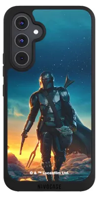 Produktbild von NIVOCASE Handyhülle für Samsung Galaxy A54 5G  Hülle NIVOpure Case Schwarz Sonnenuntergang Star Wars The Mandalorian