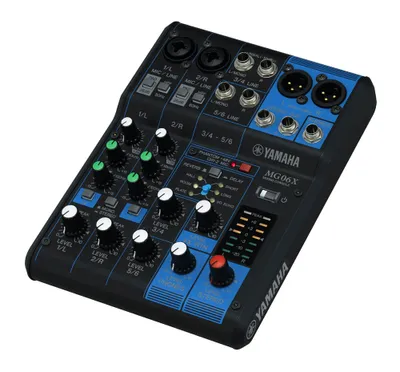 Obrázek produktu pro Yamaha MG06X, 6 kanály/kanálů, 12 W, Černá