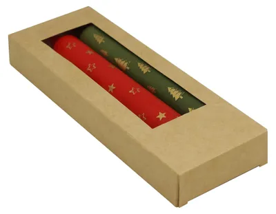 Immagine prodotto di Candele decorative set da 3 pezzi, diametro 2,2 cm x 17,5 cm, colore bianco, rosso e verde, ideali per Natale, candele da tavola