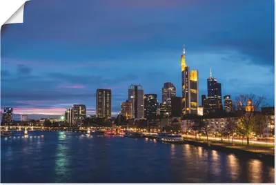 Produktbild von ARTland Poster Frankfurt Skyline Größe: 30x20 cm