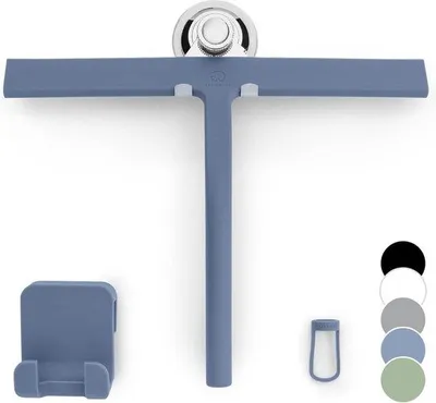 Produktbild von Famanu Duschwischer Hygienischer Abzieher für Badezimmer - Silikonwischer 28 cm - Badezimmeraccessoires