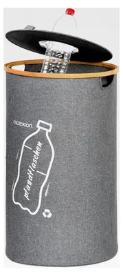 Produktbild von 100L Sammelbehälter für Pfandflaschen, großer Behälter für Leergut und Altglas, Flaschensammler mit Öffnung für Küche und Abstellraum