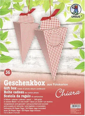 Obrázek produktu pro Dárková krabička Chiara 7,5x20x7,5cm VE=5 kusů Motiv: 36