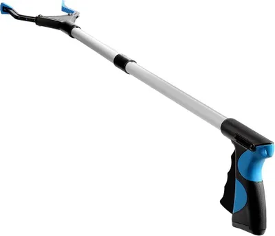 Produktbild von Greifhilfe für Senioren, faltbar, extra lang und leicht, mit Greifzange, Suchhilfe zum Aufsammeln von Abfall, Müllgreifer, Armverlängerung