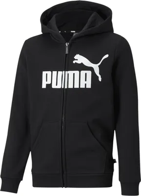 Produktbild von PUMA Essentials Big Logo Fleece-Kapuzenjacke Jungen puma black 140