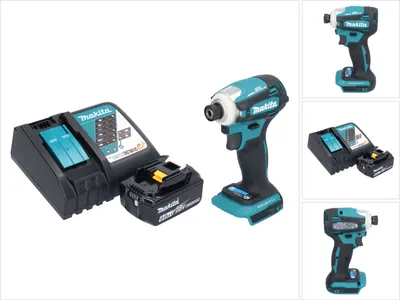 Obrázok produktu pre Makita DTD 172 RG1 akumulátorový 18 V 180 Nm 1/4" bezkefkový rázový kľúč + 1x 6,0 Ah batéria + nabíjačka