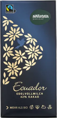 Image de Chocolat au lait entier 42% - Équateur 100g