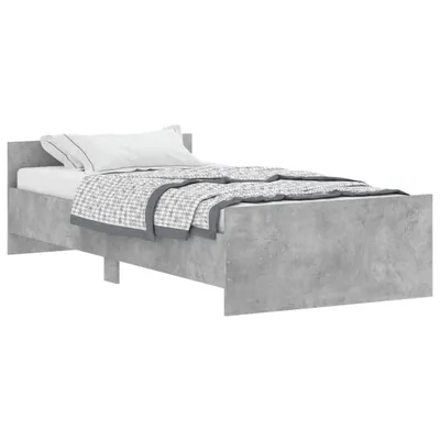 Produktbild von vidaXL Bettgestell Betongrau 90x190 cm Holzwerkstoff