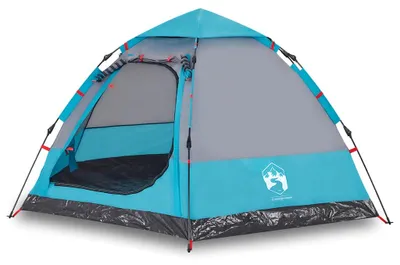 Produktbild von vidaXL Campingzelt 4 Personen Blau Quick Release