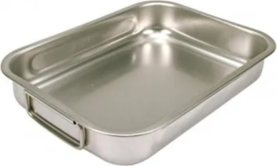 Zdjęcie produktu dla Naczynie do pieczenia ze stali nierdzewnej 40 x 28 cm – Steel Pan – 10183 –
