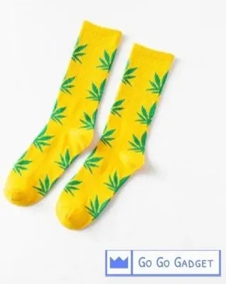 Produktbild von Unkrautsocken | 1 Paar | gelb mit grün