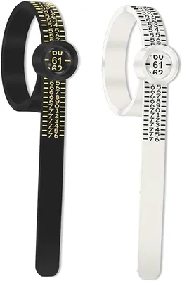 Productafbeelding van Twee ringmaatbanden, nauwkeurig, flexibel, geschikt voor ringen en sieraden