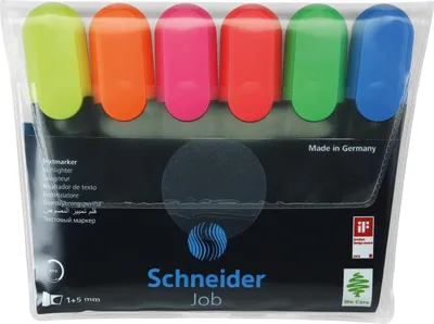 Produktbild von Schneider 50-115096 Schneider Job Textmarker farbsortiert, 6 St.