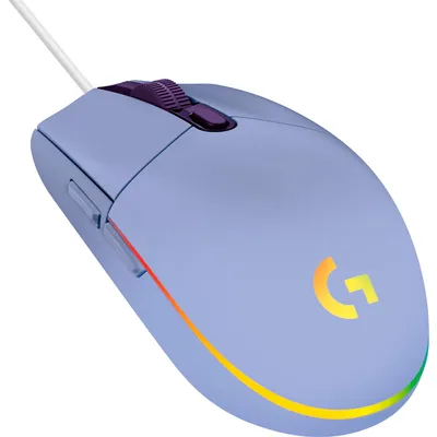 Image de Souris gaming filaire LOGITECH G203 LIGHTSYNC RGB USB Lilas