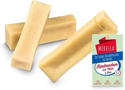 Produktbild von Kauschaukeln 3 Stücke, Käsegeschmack, für große Hunde, Zahnpflege