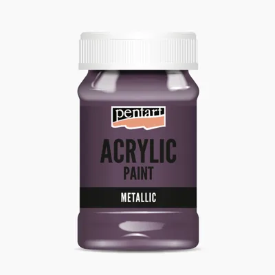 Obrázek produktu pro PENTART Akrylová barva metalická, 100 ml, lilek