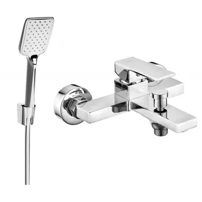 Obrázok produktu pre Mexen Uno R62 vaňová batéria so sprchovacím setom, chrómová - 7143R62-00