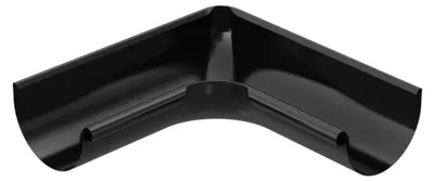 Produktbild von BRYZA Innen-Rinnenwinkel verzinkt Ø 150 mm, Schwarz RAL 9005