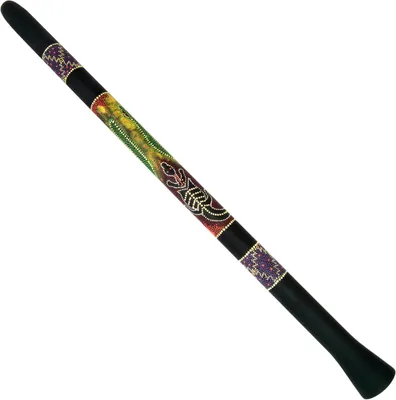 Didgeridoo, handbemalt, Eidechsen-Design, 127 cm, Ton D